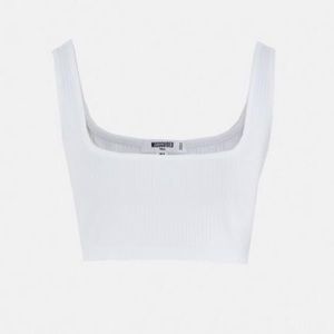 Missguided White Scoop Neck Bralette